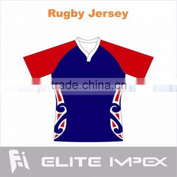 sublimated rugby jersey polyester drifit fabric