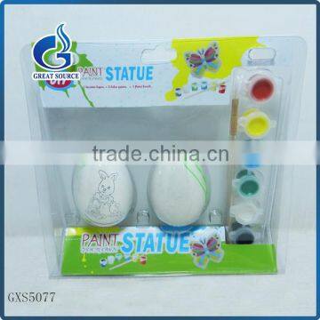 Unpainted easter egg nontoxic diy ceramic paint toy