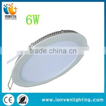 slim 6w panel light guzhen lighting factory