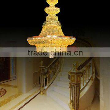 Big Empire Hotel Lobby Crystal Chandelier photo-4