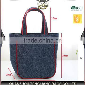 Customized denim lunch cooler bag,insulated cooler bag                        
                                                                                Supplier's Choice