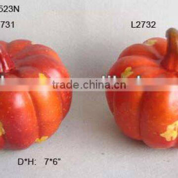 2014 Artificial Fake Fruits Fall Pumpkin 7*6 inch Artificial Polyfoam Pumpkin