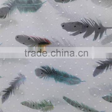 wholesale chiffon fabric 50D polyester chiffon printed fabric