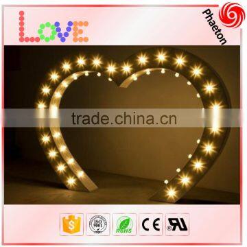 2.4m tall led turbo lights heart sign