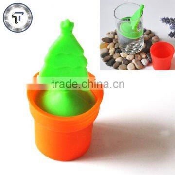 christmas tree design silicone tea strainer