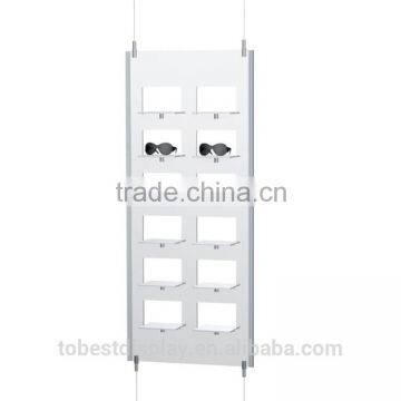 Wall mounted sunglass display rack, acrylic sunglass display rack