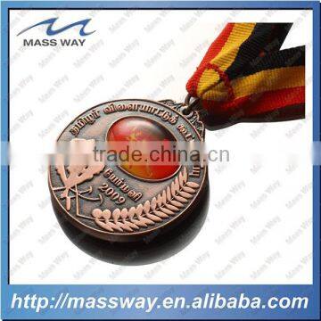 Commemorative Old Color 3D Custom Antique Brass Sport Medal photo-6
