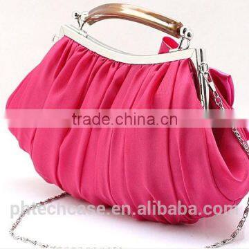 2015 New Arrival Women Soft Monogrammable Seersucker Cotton Stripe Material Seersucker Cosmtic Bag Makeup Bag S photo-4