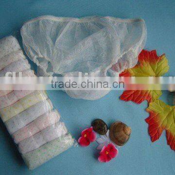 Women Disposable Nonwoven Spot Printing Underwear