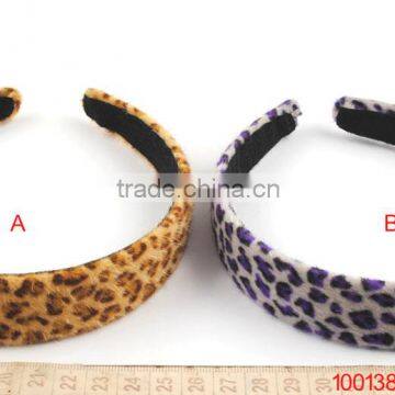 calfskin leopard print headband hair accessories