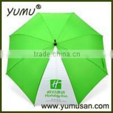 Wood Handle Straight Umbrella with Wood Shaft for Promotion