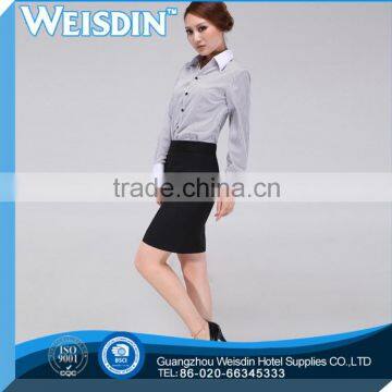 casual shirts hot sale polyester/cotton raw silk shirt for women