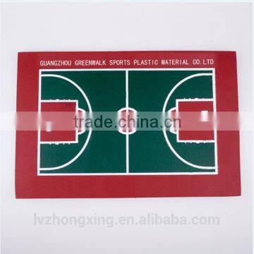 Silicon-PU floor for volleyball