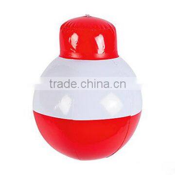 custom made 11" red fishing bobber shape inflatable beach ball