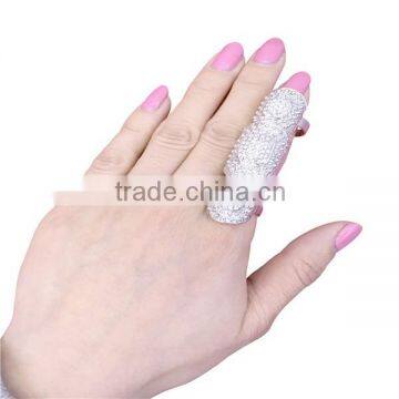 New Hot Retro Style Full Finger Armor Joint Knuckle Hollow Out Ring photo-4