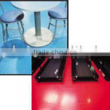 Button rubber tiles