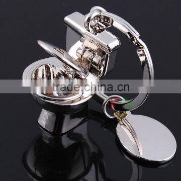 Newest Fashion Promotional Custom Cute Toilet Pendant Custom Key Chain Rings Bulk Cheap Promotional Items for Kids photo-5
