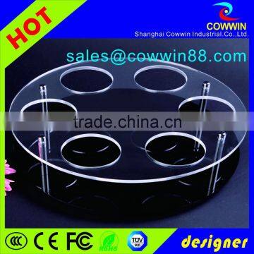 Acrylic Cosmetic Counter Display with Holes, cosmetic counter top displays