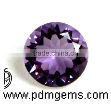 Amethyst Round Cut Faceted For Silver Pendant