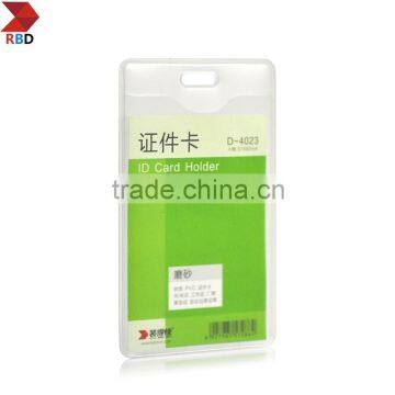 Supplier RBD 0.4mm PVC Soft Frosted Clear Pvc Badge Holder D4024 photo-3