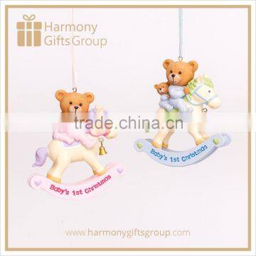 Teddy Bear with Rocking Horse Baby Shower China Favors