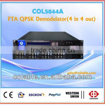 fta digital satellite receiver (4 in 4 out), free ird decoder, qpsk decoder, descrambler