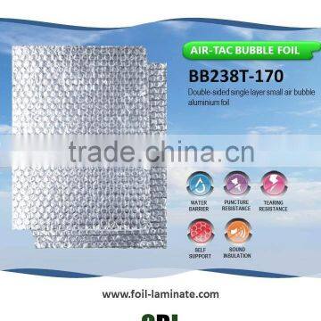 Double-sided bubble aluminium foil