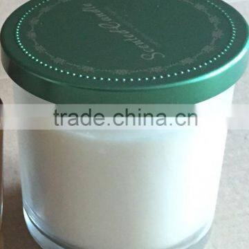 soy wax glass jar with lid candle