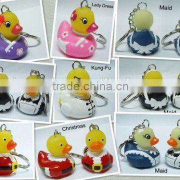 PVC duck/plastic duck keyring