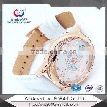 fashion lady thin strap simply leather watches