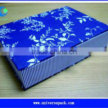 Blue Calico Fabric Boxes Cotton Cloth Box High Quality Products