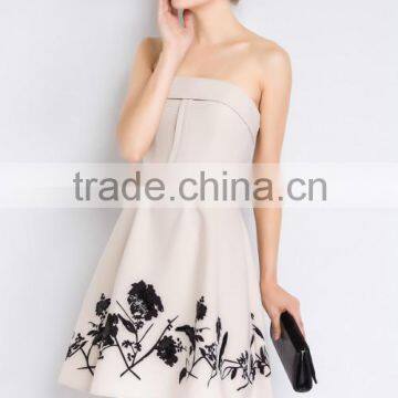 New arrival fashion strapless girls party dress beading dress                        
                                                Quality Choice