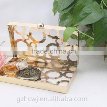 20*11cm Shiny Gold Metal Box Frame for Lady Clutch,Guangzhou Hardware Supplier photo-3