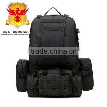 Large Black 50L Trekking Bag Military Camping extreme sports backpack