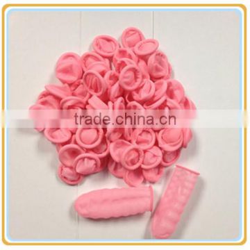 Pink Cleanroom Roll Type ESD Latex Anti-skid Finger Cot