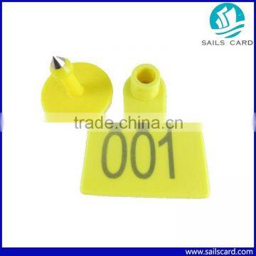 50mm*42mm sheep ear tags with laser number