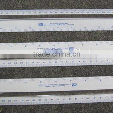 HEYU plastic 30cm magnifier ruler for promotion