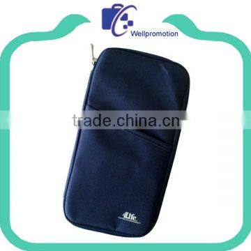Nylon 600d Travel Passport Holder Wallet With Custom Logo