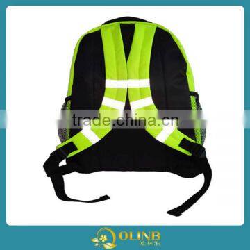 Large Capacity Bag;Fluorescence Green Cool Special Safe Design Reflective Backpack;School Bag High Visibility Backpack photo-4