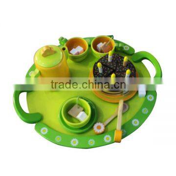 New Kids Wooden Play Tea Set Toy photo-2