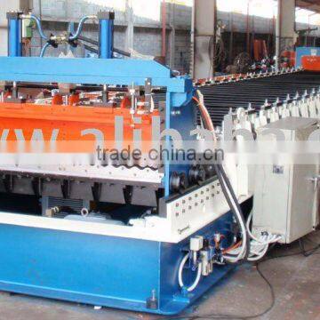 Corrugated sheet metal rollforming machine