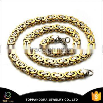 Top Quality Gold plated Hot Sales Stainless steel men's gold chain necklace for men