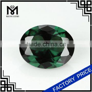 big size oval green nano gemstone fashion jewelry making