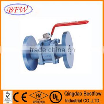 DIN3357 Hand-lever PN16 2-pc Cast Iron Ball Valve With Floating Ball