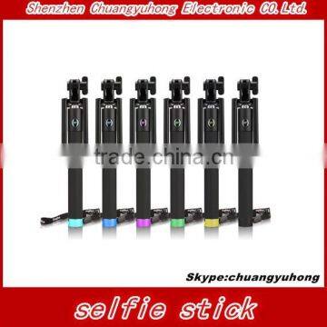 Self stick bluetooth Second-generation Folding far poin selfie stick monopod support IOS and Andrord