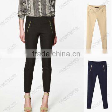 BEST SELLER LADY EMPIRE THIN PANTS FEET WAIST SIDE INVISIBLE ZIPPER L1059