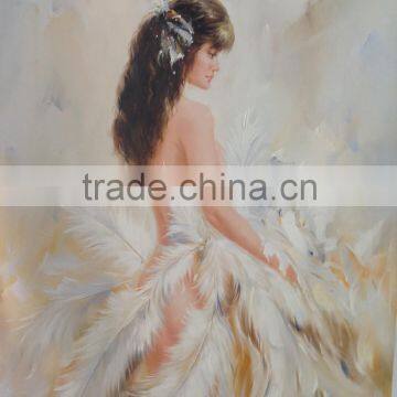 ROYI ART dancer drawing heavy kinfe oil painting wholesale price from factory directly