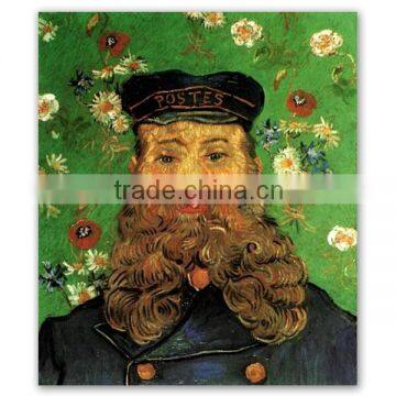 ROYI ART Van Gogh Oil Painting handing on wall decor of Portrait of the Postman Joseph Roulin