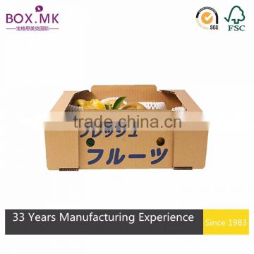 Double Wall Custom Printing Wholesale Box For Shipping Banana Or Apple