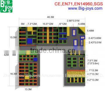 Commercial New Design Professional Outdoor Trampoline Made in China